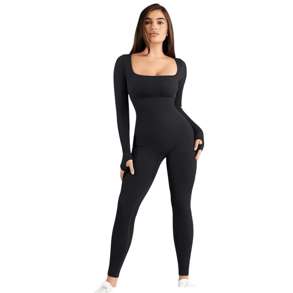 Popilush Pants - Popilush Seamless Shapewear Long Sleeve Jumpsuit – Sculpting XS